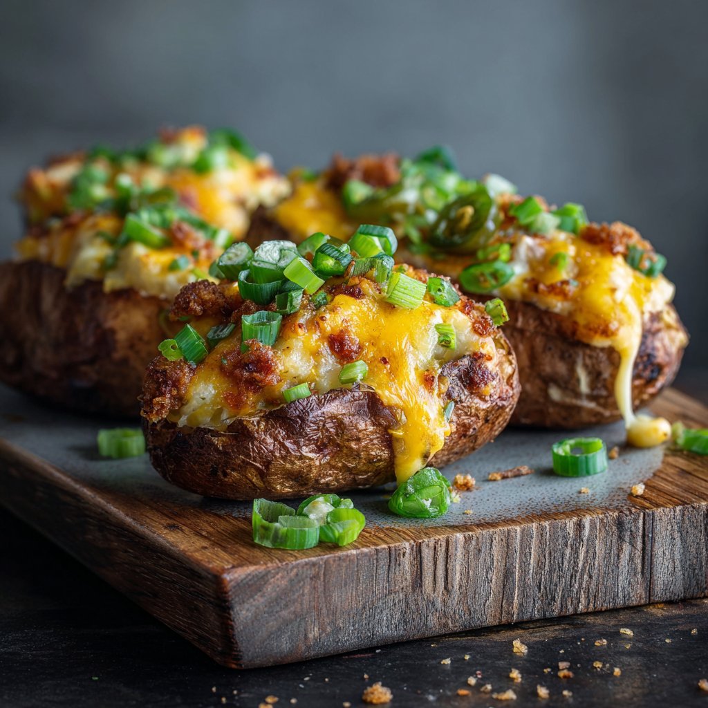 Spicy Loaded Airfryer Potatoes