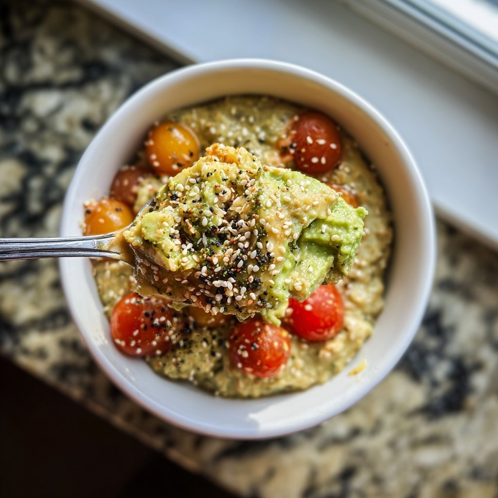 Savory Oatmeal with Avocado