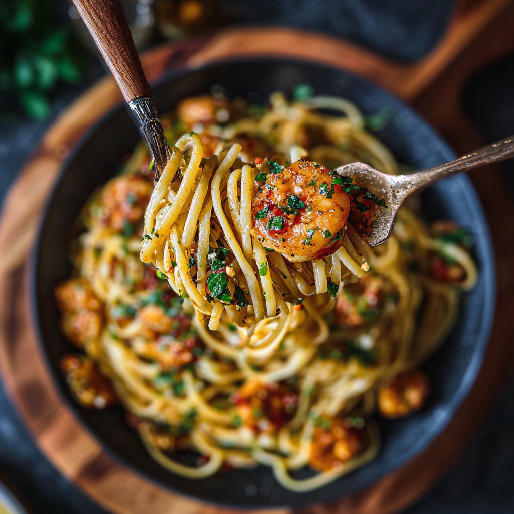 Chili Lime Shrimp Pasta