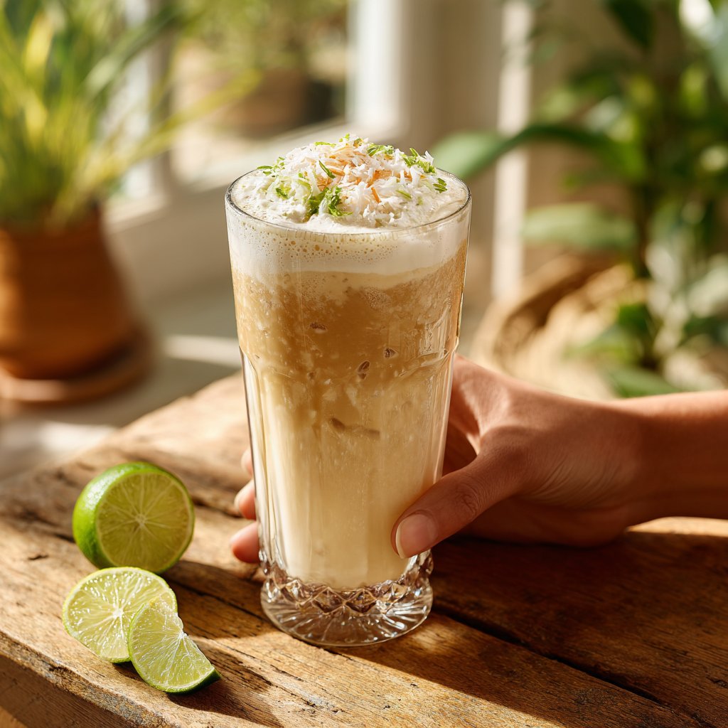 Coconut Lime Iced Latte