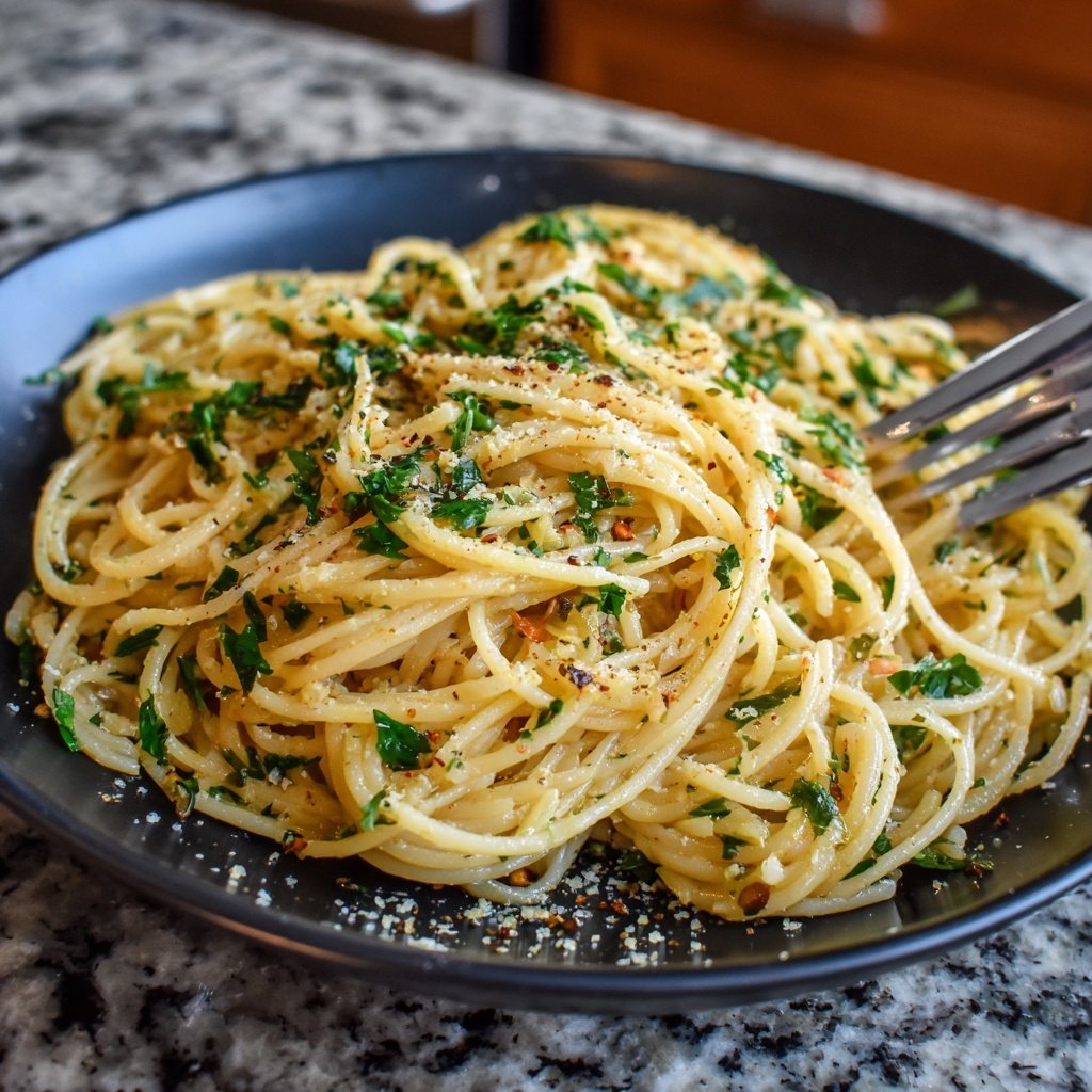 Quick Garlic Butter Pasta